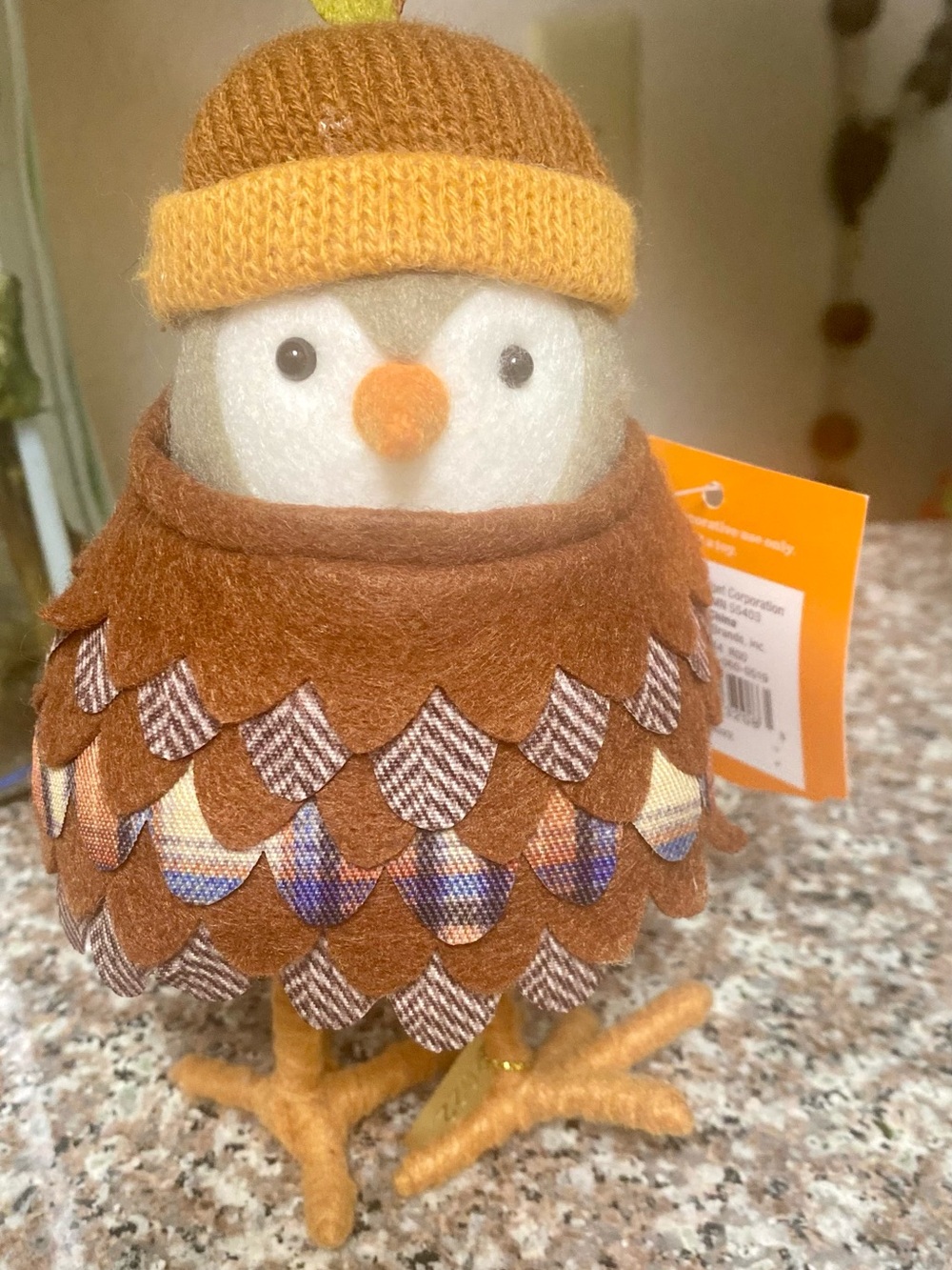 NEW 2022 Jora Pinecone Bird Acorn Thanksgiving Featherly Friends Figurine